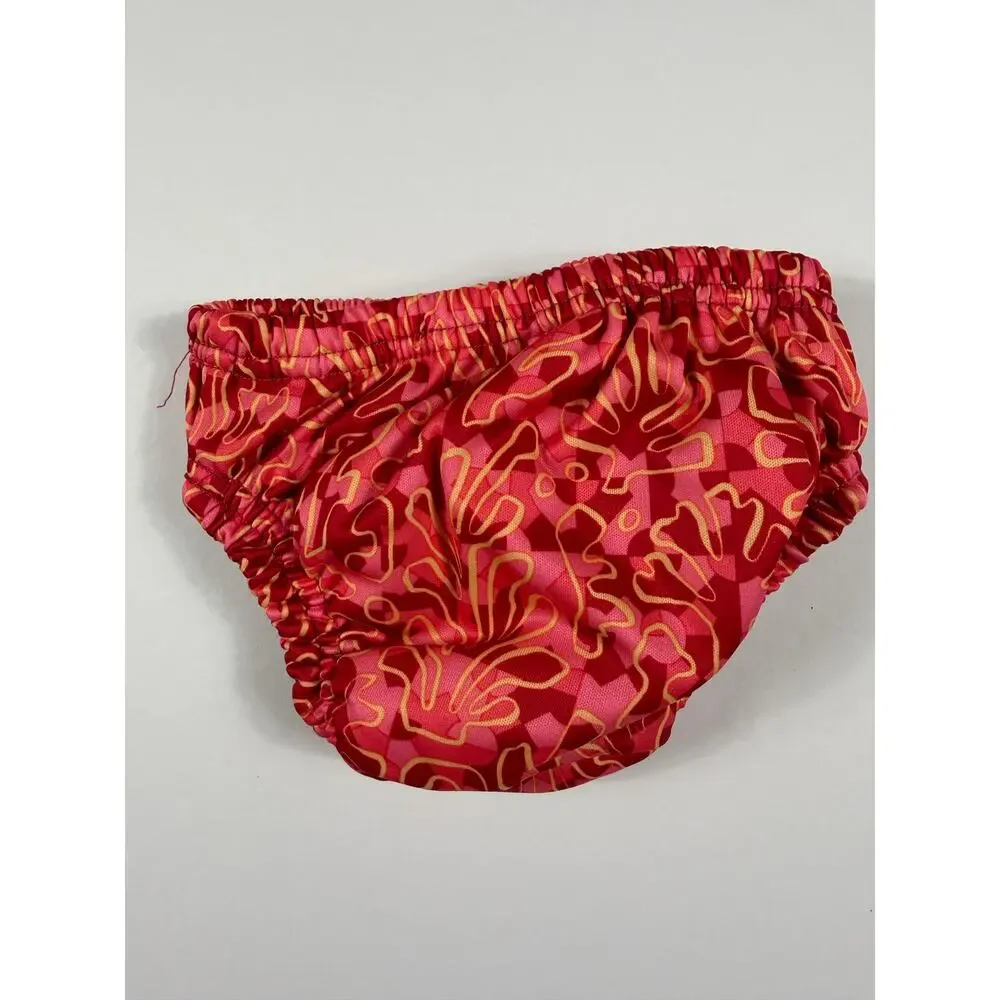 Aqua-Leisure Reusable Swim Diaper Pink Floral Print Size Small 3–6 Months
